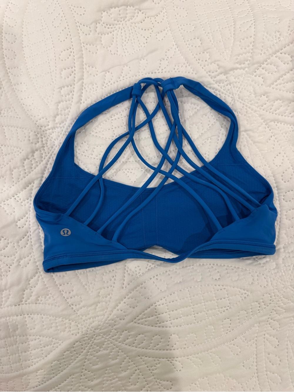 lululemon athletica Strappy Back Sports Bra - Bright Blue